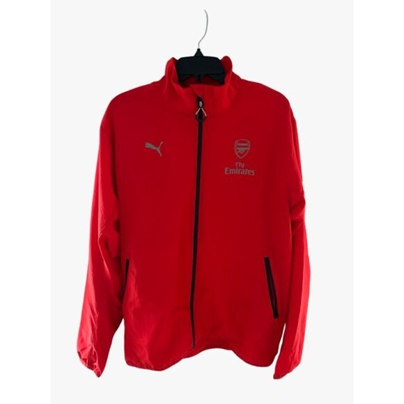Puma Arsenal Fly Emirates AFC Soccer Stadium Vent Thermo-R Jacket Men's Size L - Picture 1 of 8